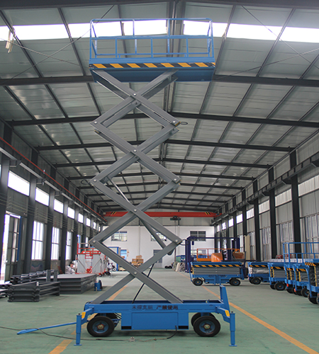 四輪簡易移動(dòng)剪叉式防爆升降機(jī)